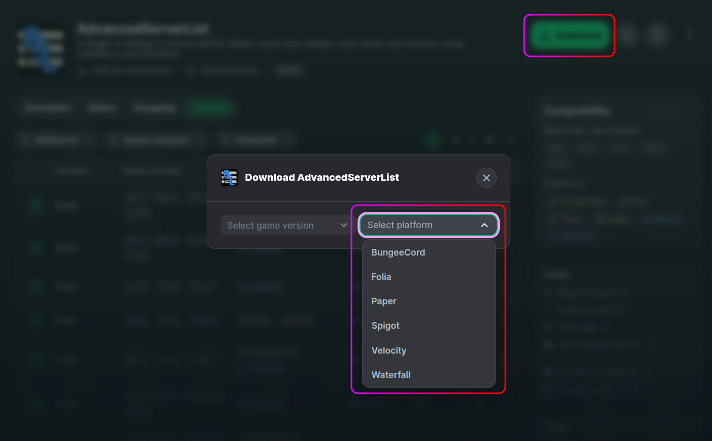 Download AdvancedServerList